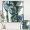 Designart - Mettalic Indigo and Gold II - Posh & Luxe Premium Canvas Wall Art